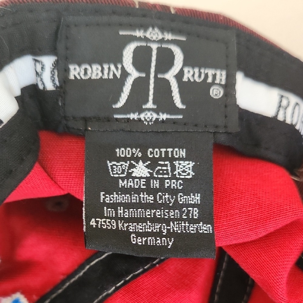 Robin Ruth Burgandy Red Cap - Picture 3 of 5
